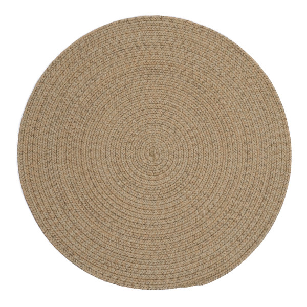 Highland Dunes Amarise Machine Braided Tan Indoor/Outdoor Rug Wayfair